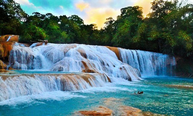 Agua Azul Waterfall, a sight to behold.